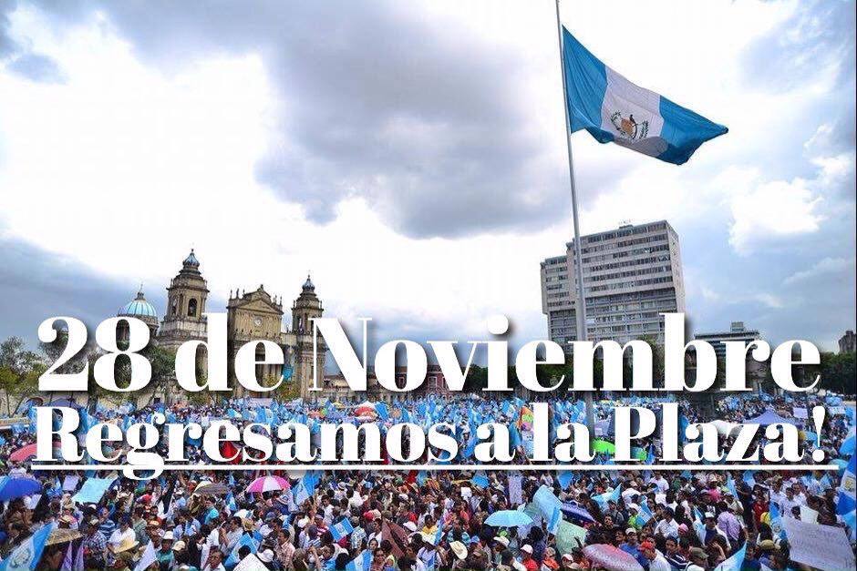 Este 28 de noviembre Regresamos a la Plaza!