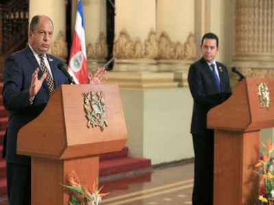 Presidente Luis Guillermo Solis visita Guatemala