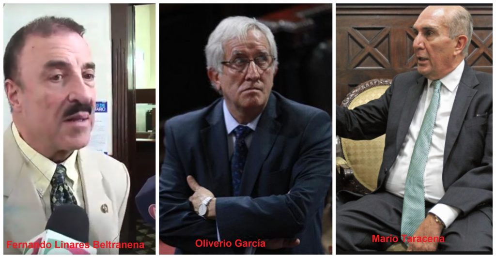Fernando Linares, Oliverio Garcia y Mario Taracena
