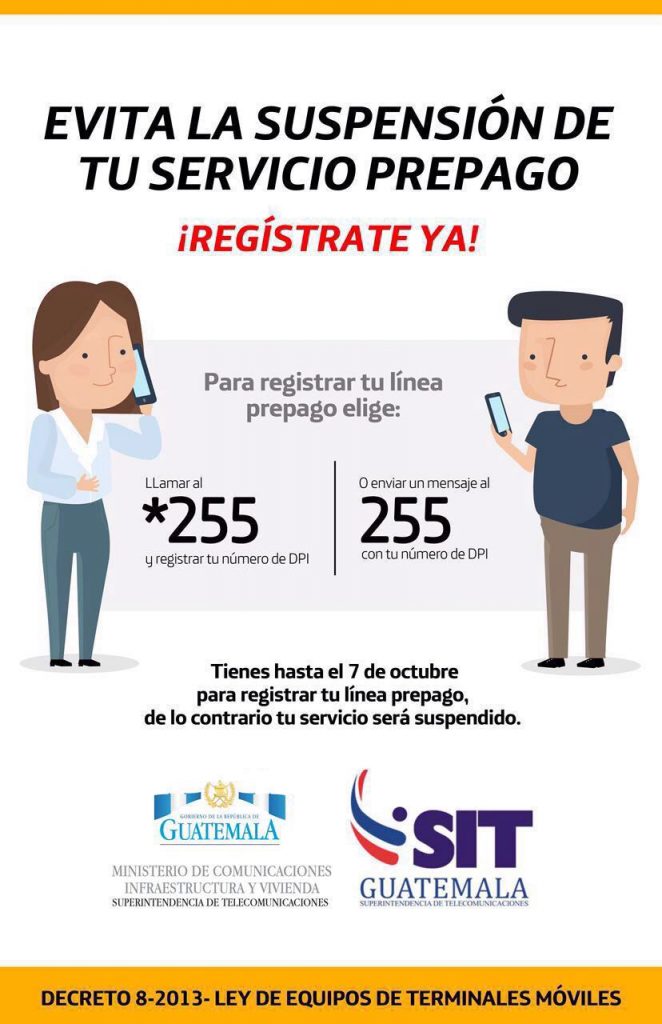 Registra tu Numero de Celular Prepago