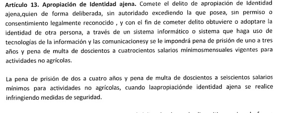 Art. 13 Ley Contra la Ciberdelincuencia