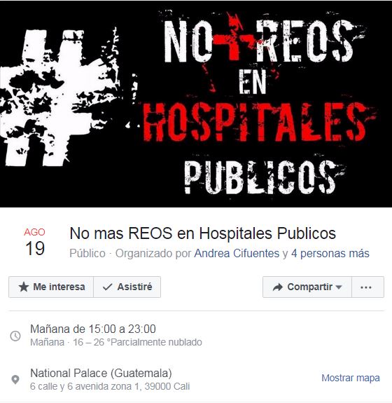 "No + Reos en Hospitales Públicos"