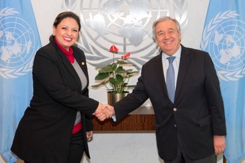 Sandra Jove en la ONU