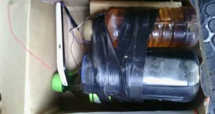 Bomba Casera localizada en microbúz en Zona 18