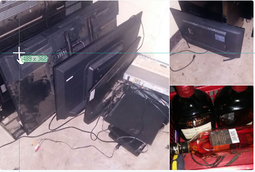 Artículos incautados en Cuartel Militar Mariscal Zavala