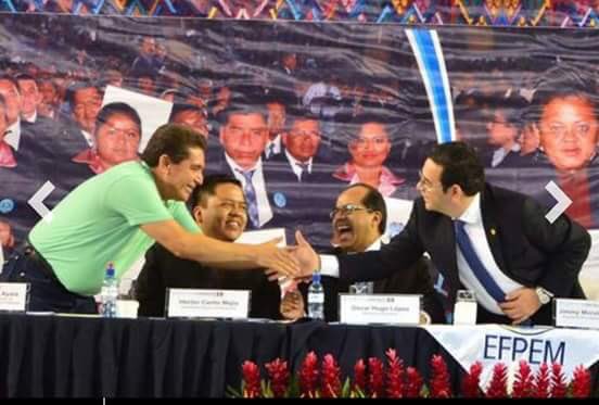 Jimmy Morales y Joviel Acevedo