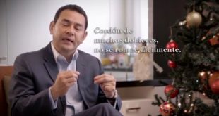 Jimmy Morales Mensaje de Navidad