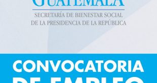 Convocatoria de Empleo en la Secretaría de Bienestar Social.