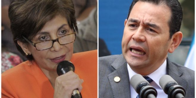 Jimmy Morales y Nineth Montenegro Antejuicio