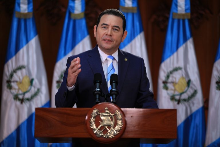 Presidente Jimmy Morales felicita a Alejandro Giammattei