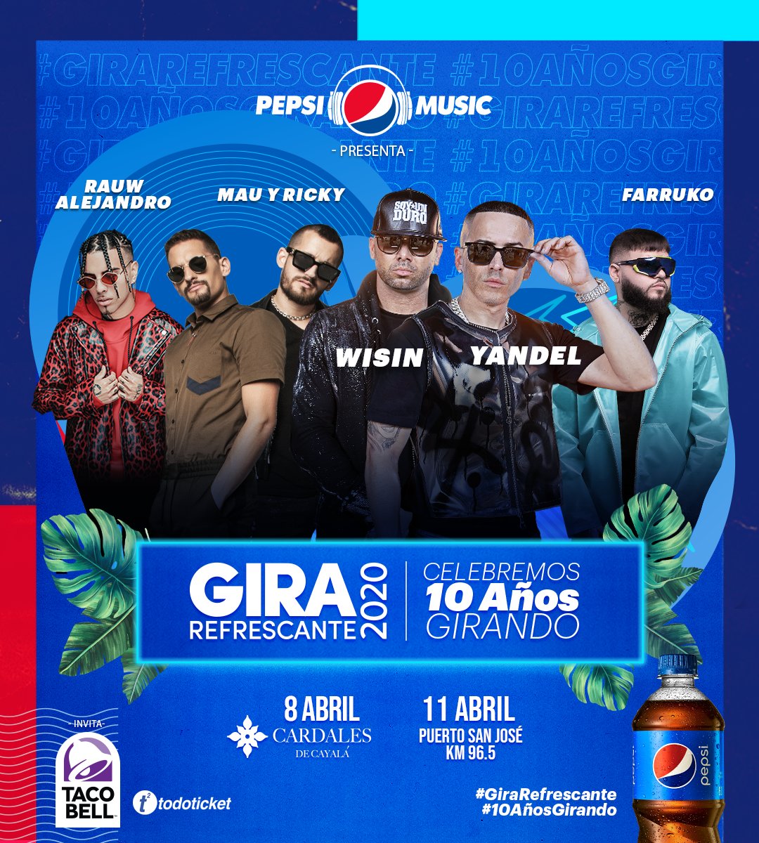 Coronavirus hace que se posponga la "Gira Refrescante Pepsi" en