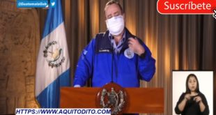 Alejandro Giammattei en Conferencia de Prensa indica aumento de contagiados