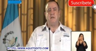 Alejandro Giammattei en conferencia de Prensa