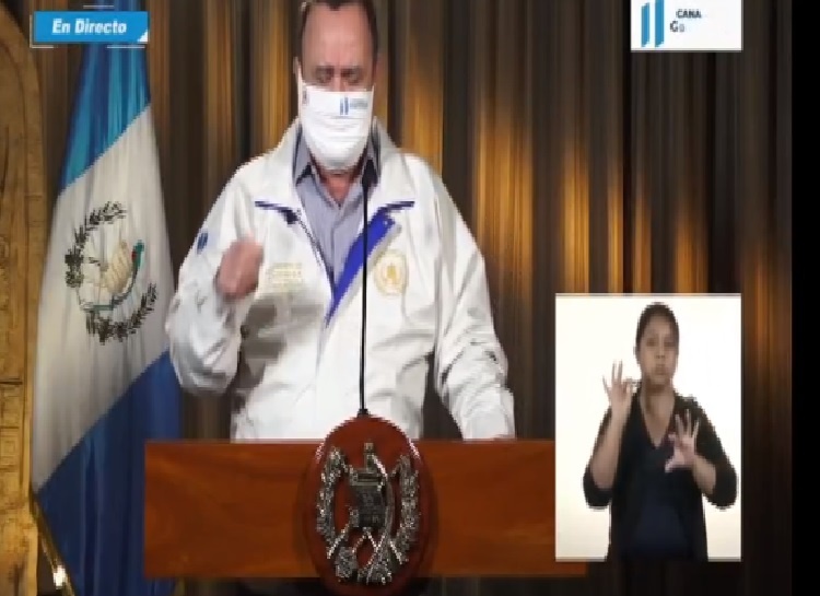 Confirma 21 Casos de Coronavirus el Presidente Alejandro Giammattei