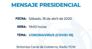 Mensaje Presidencial Hoy