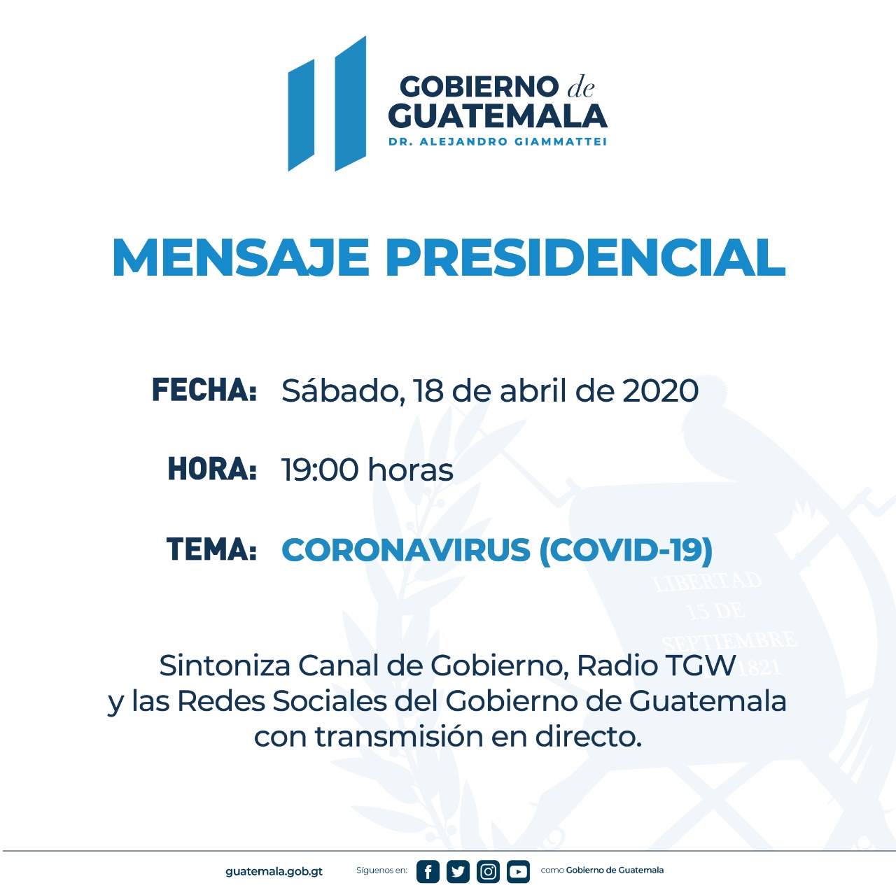 Mensaje Presidencial Hoy