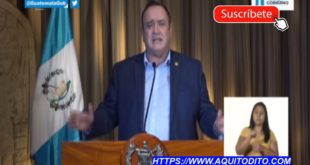 Presidente Alejandro Giammattei confirma 22 casos y sube a 316 contagiados