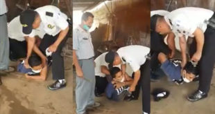 Agentes de la PNC detienen a un joven herrero supuestamente por abrir su negocio