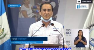 Ministro de Salud Hugo Monroy confirma aumento de Casos de Coronavirus