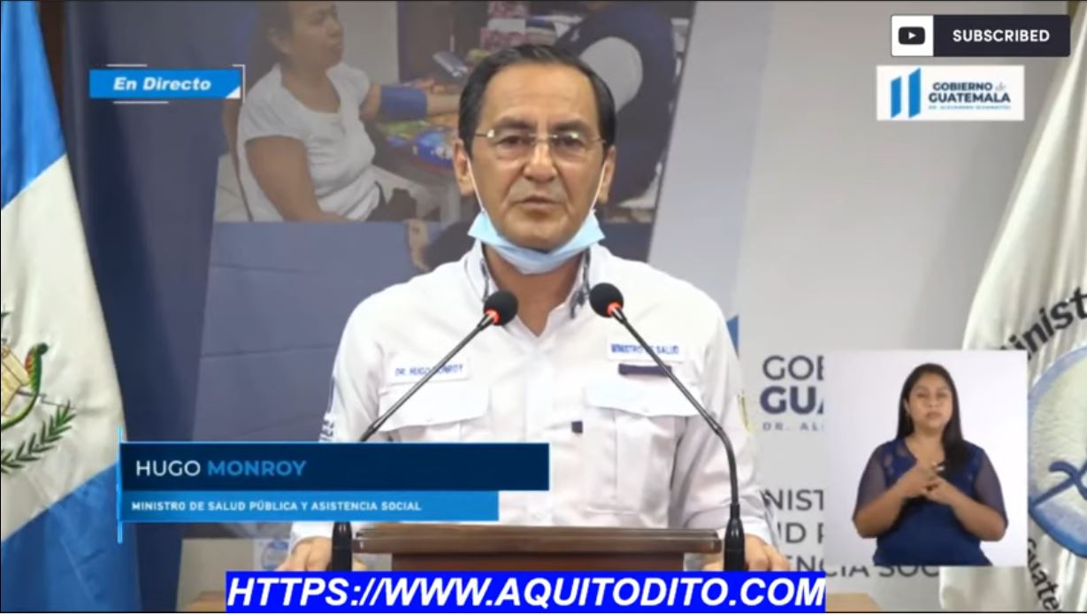 Ministro de Salud Hugo Monroy confirma aumento de Casos de Coronavirus