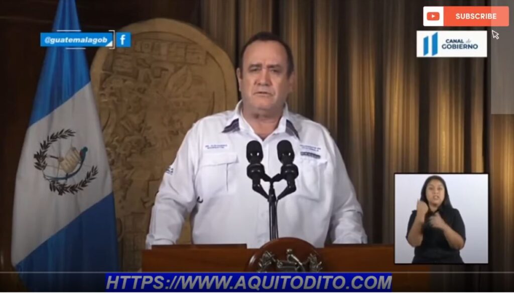 Presidente Alejandro Giammattei confirma 149 casos nuevos de Coronavirus