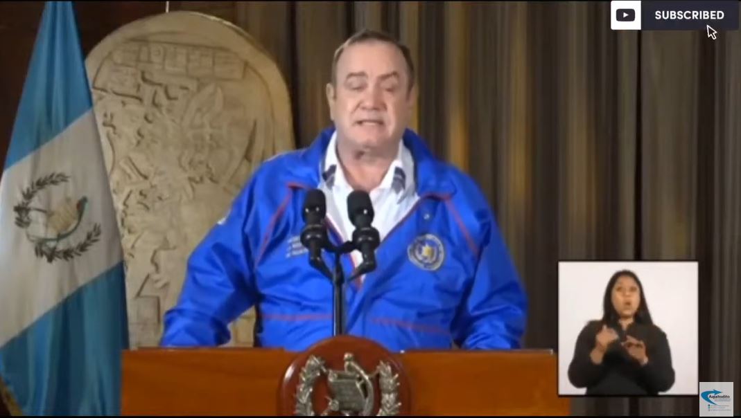 Alejandro Giammattei confirma 18 casos de Coronavirus en Casa Presidencial