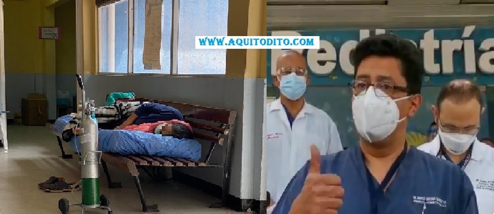 Director del Hospital Roosevelt invita al Presidente Giammattei para que vea con esta colapsado