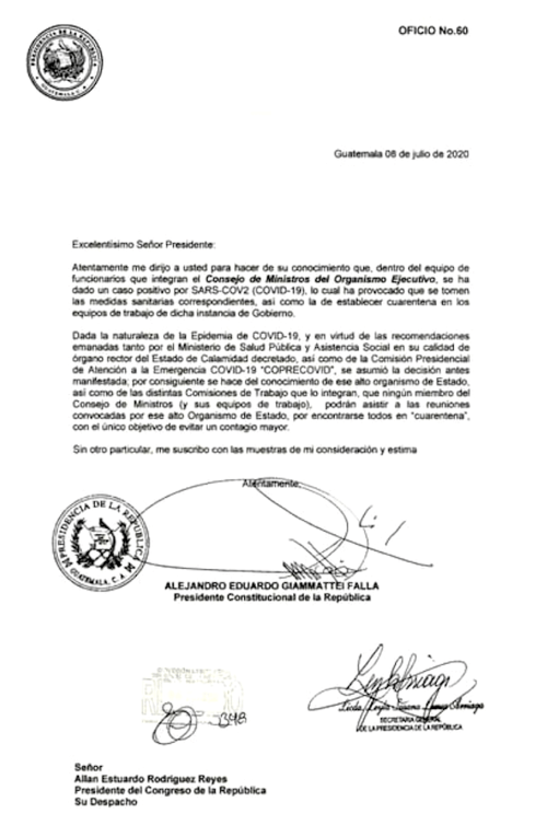 Coronavirus Llega al Consejo de Ministros