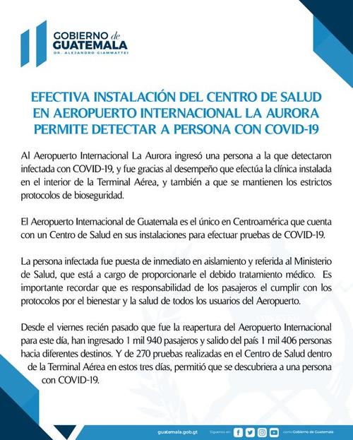 Las autoridades insisten en que es responsabilidad de los pasajeros cumplir con los protocolos para el bienestar de todos. Del viernes para este domingo, por La Aurora han ingresado 1,940 pasajeros y han salido 1,406 personas con rumbo a diferentes destinos. Además, han efectuado 270 pruebas Covid-19.