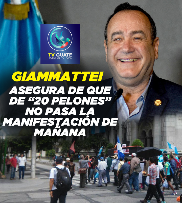 Protesta Contra Alejandro Giammattei
