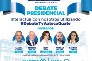 Debate Presidencial TVAztecaGuate